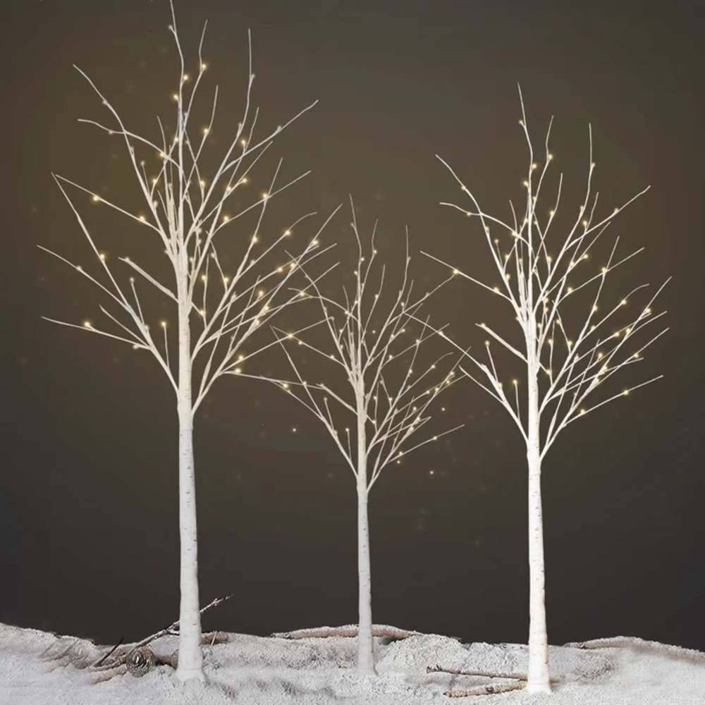 Wayfair Lighted Artificial Birch Tree Home Decor Lamp